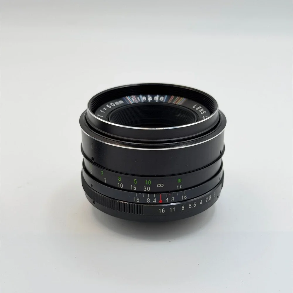 Ricoh Auto Rikenon 50mm f2 Lens M42 Screw Mount Vintage Prime Made in Japan